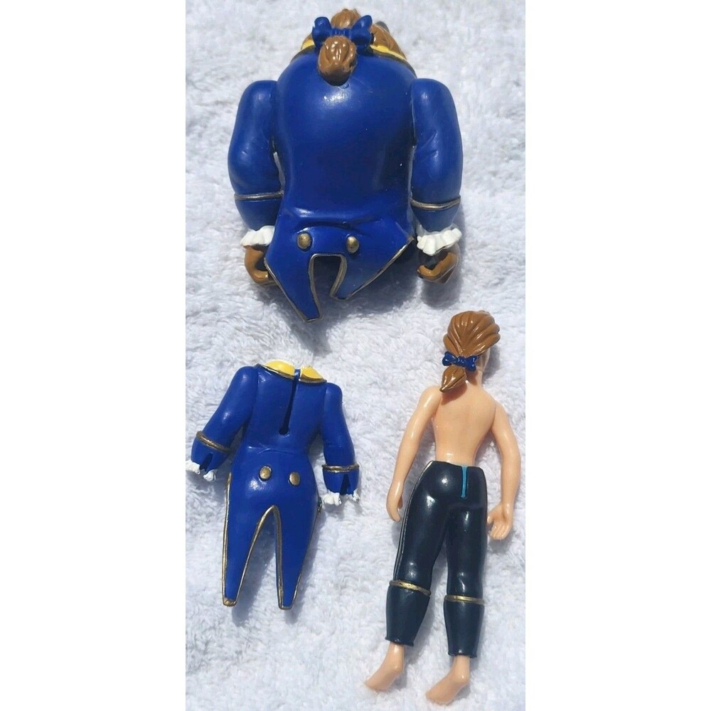 VTG DISNEY BEAUTY AND THE BEAST PRINCE ADAM BEAST IN HUMAN FORM 4" FIGURE BELLE - Picture 3 of 7